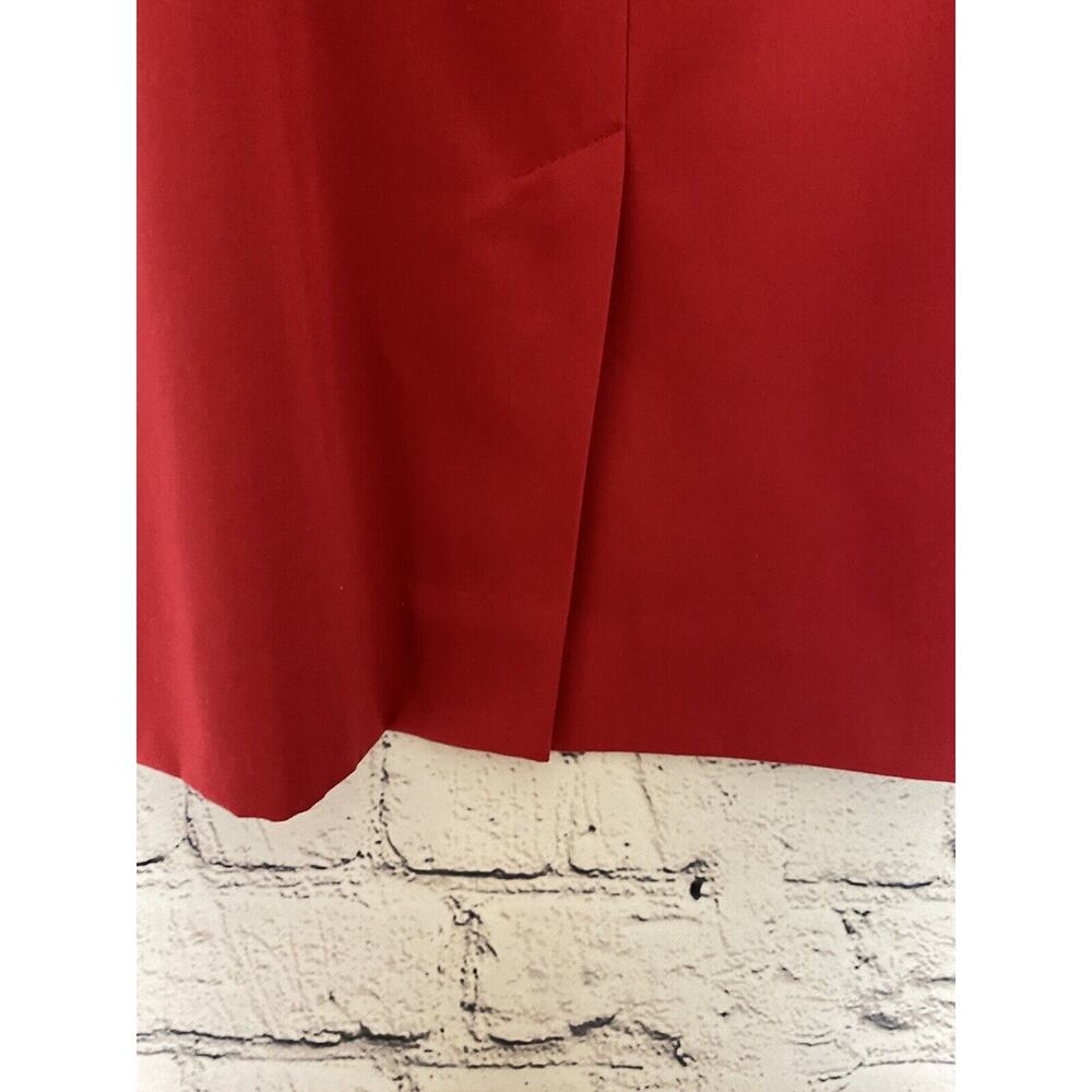 Vtg Pendleton Women's Size 14 Red Suit Long‎ Sleeve Blazer Jacket & Skirt - Picture 10 of 16